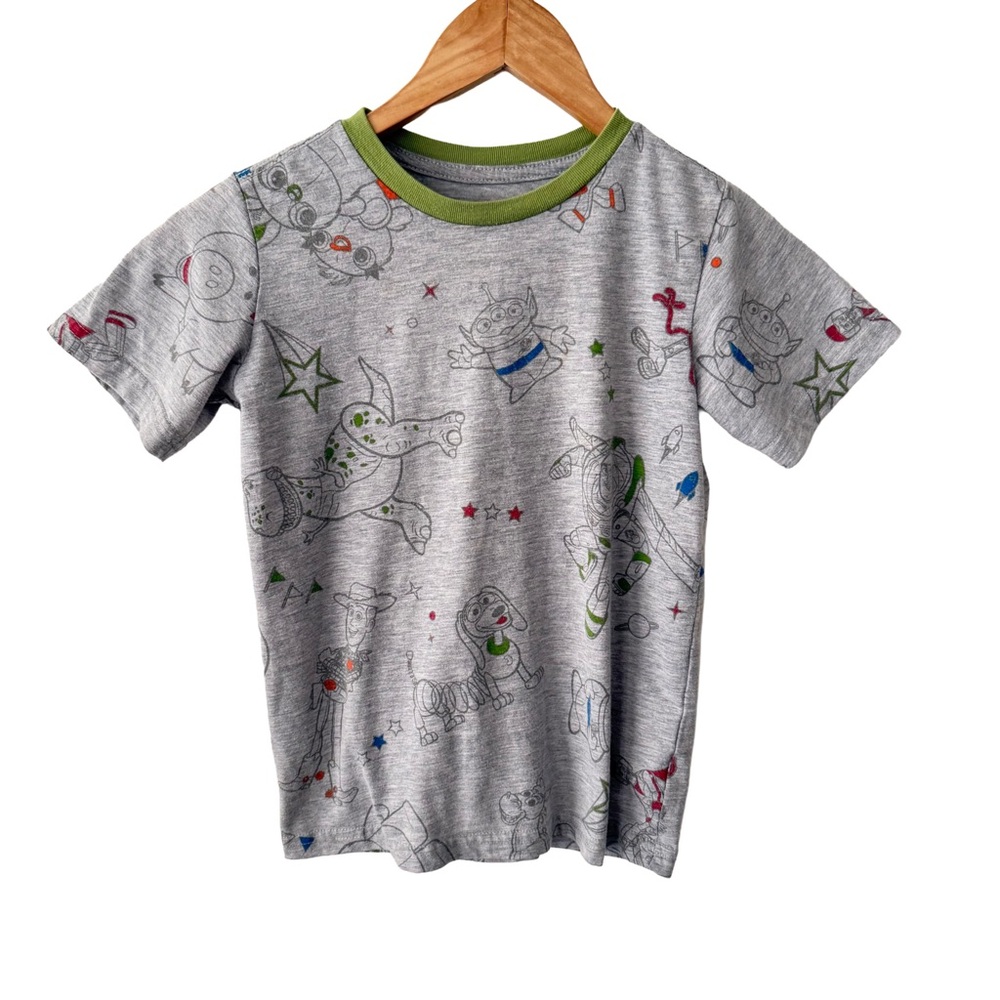Disney Toy Story Character Gray and Green Kids T-Shirt